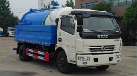 國六東風多利卡D7清洗吸污車