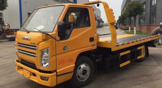 國六江鈴藍牌一拖二清障車